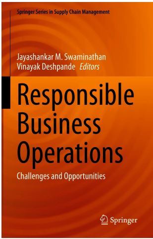 Book cover: Responsible business operations: challenges and opportunities.