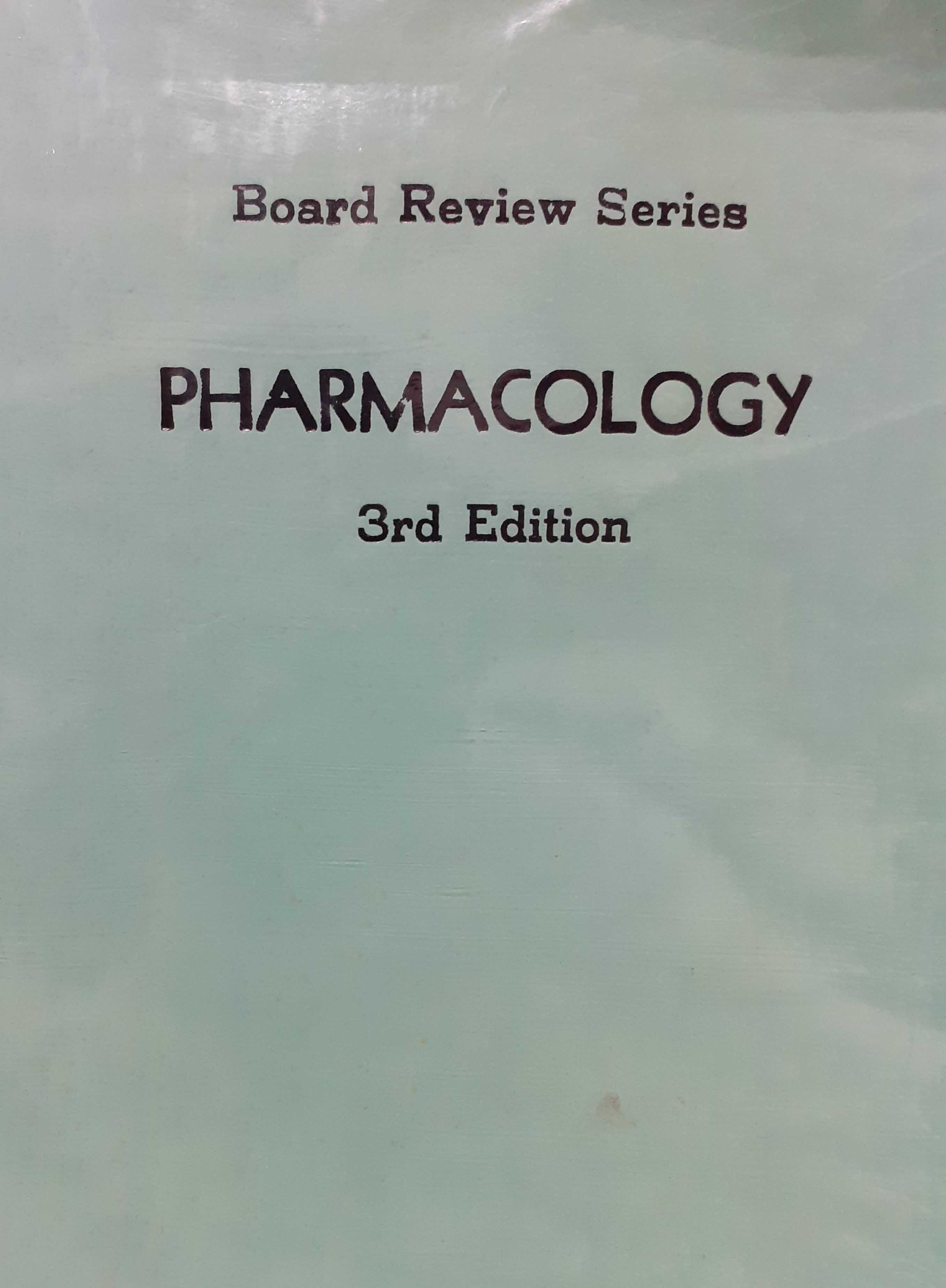 Book cover: Pharmacology