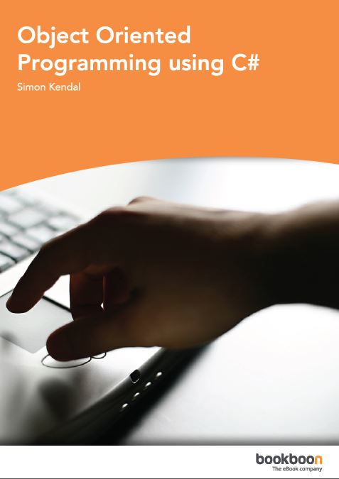 Book cover: Object oriented programming using C#