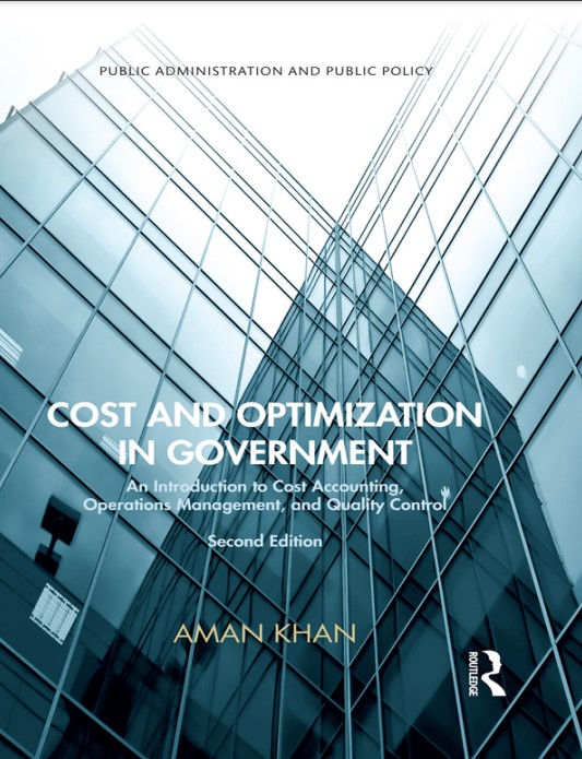 Book cover: Cost and optimization in government : an introduction to cost accounting, operations management and quality control