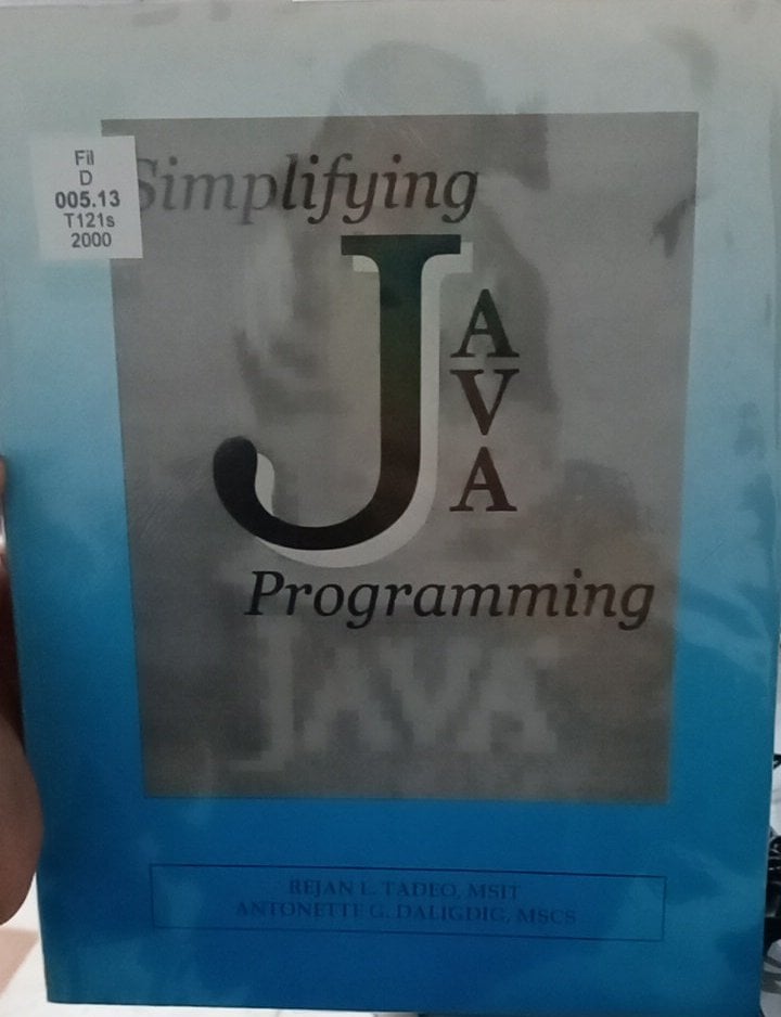 Book cover: Simplifying java programming