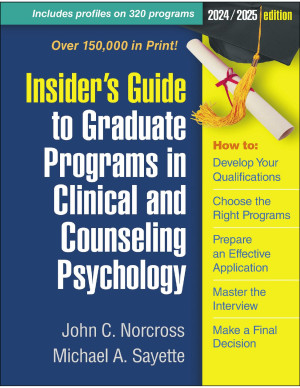Book cover: Insider’s guide to graduate programs in clinical and counseling psychology