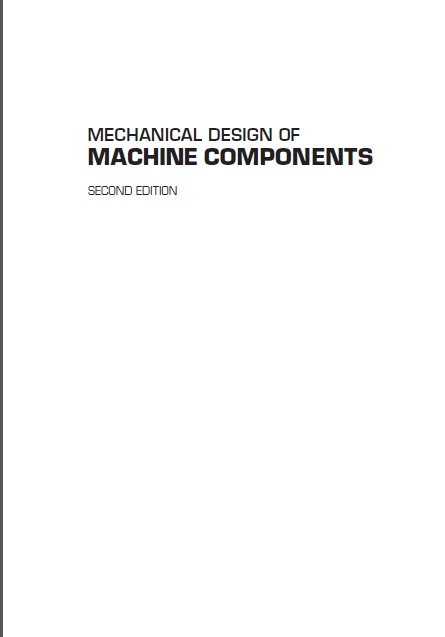 Book cover: Mechanical design of machine components