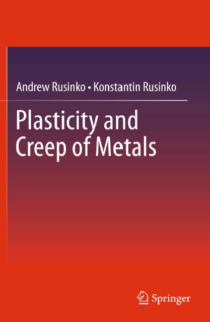 Book cover: Plasticity and creep of metals