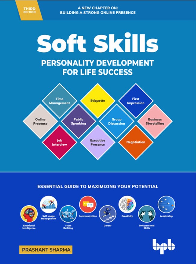 Book cover: Soft skills: personality development for life success.