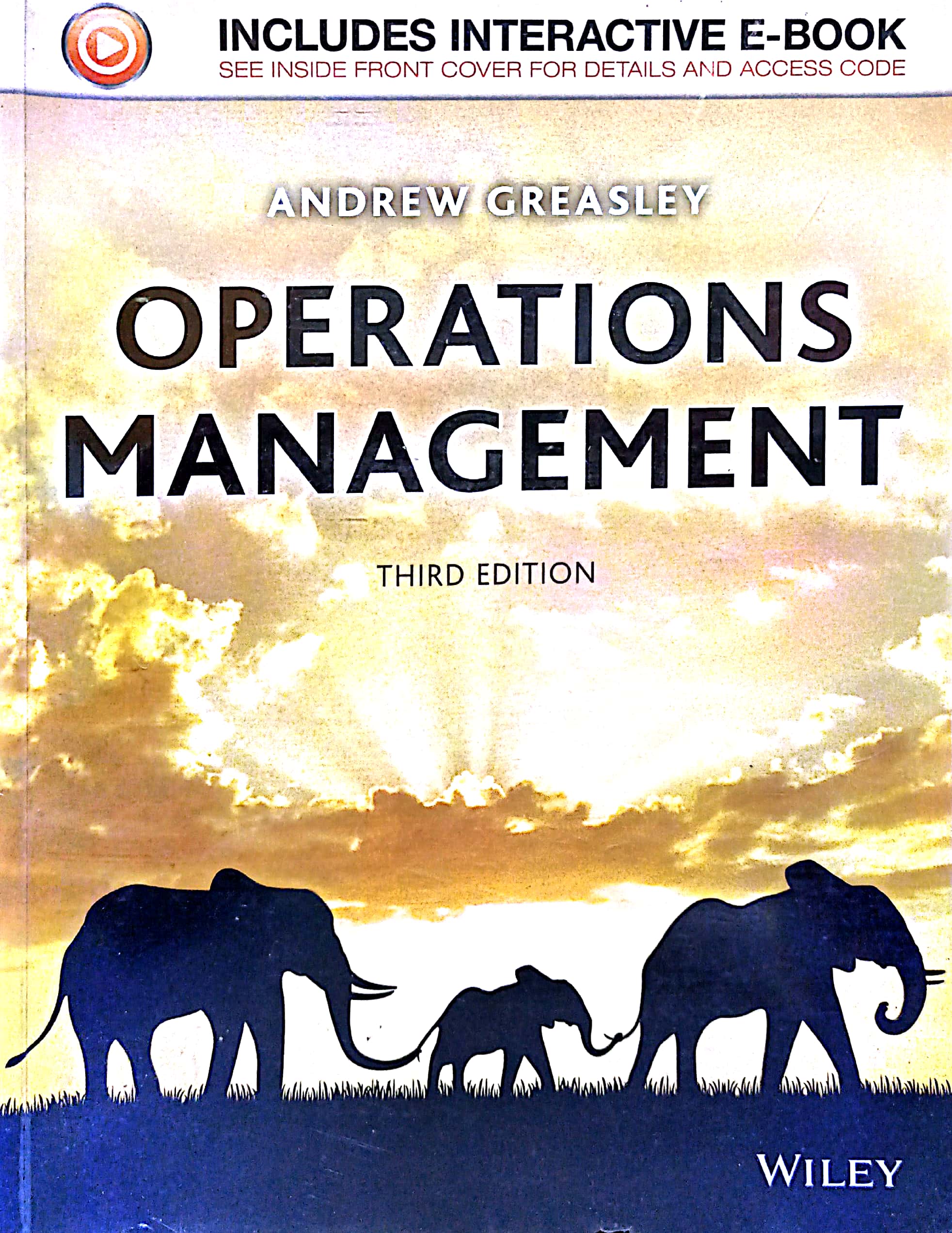 Book cover: Operations management