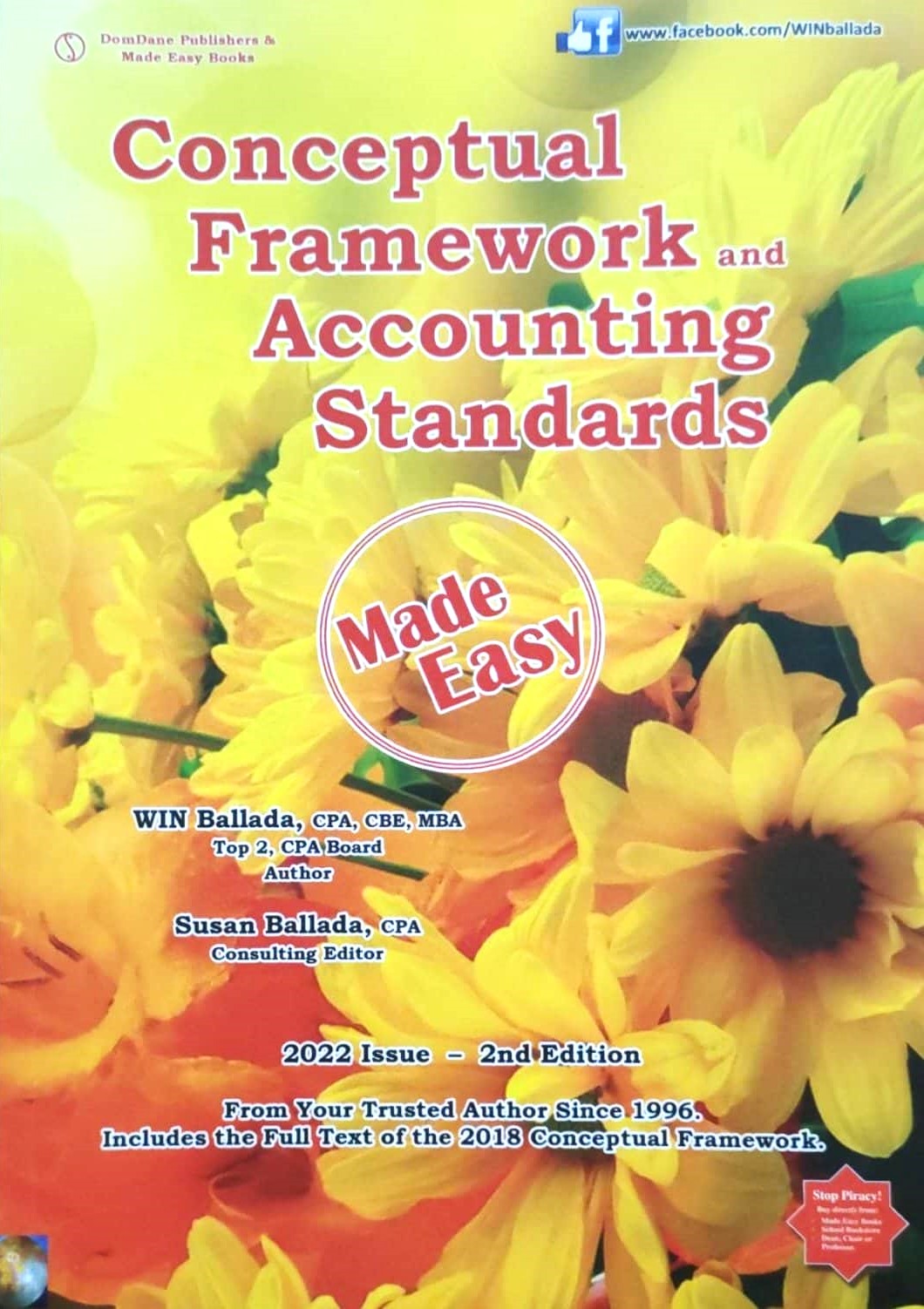 Book cover: Conceptual framework and accounting standards: made easy.
