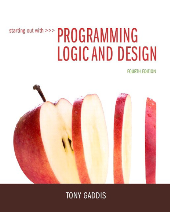 Book cover: Starting out with programming logic & design