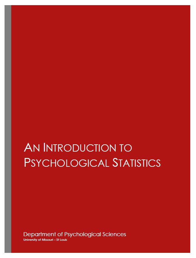 Book cover: An Introduction to psychological statistics