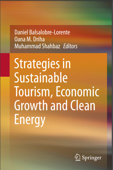 Book cover: Strategies in sustainable tourism, economic growth and clean energy.