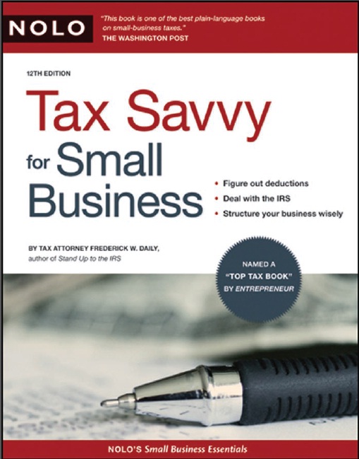 Book cover: Tax savvy for small business