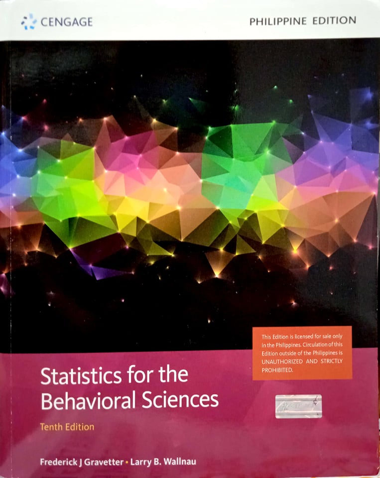 Book cover: Statistics for the behavioral sciences