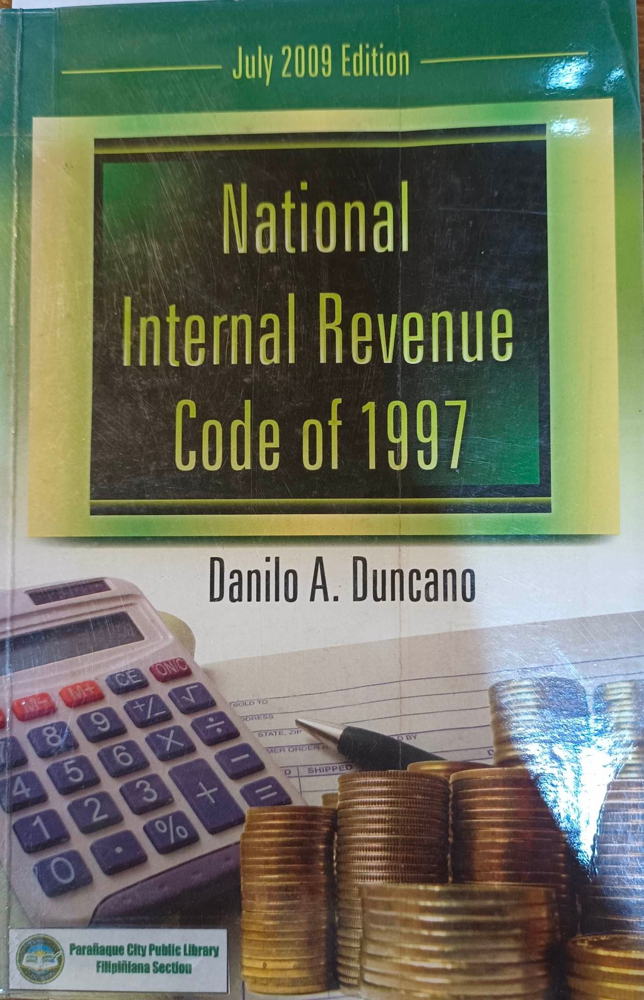 Book cover: National Internal Revenue Code of 1997