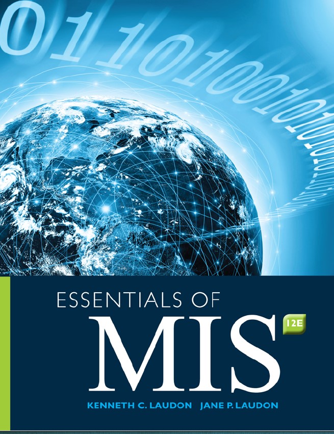 Book cover: Essentials of management information systems