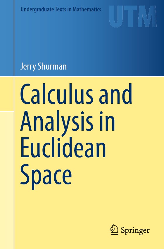 Book cover: Calculus and analysis in euclidean space